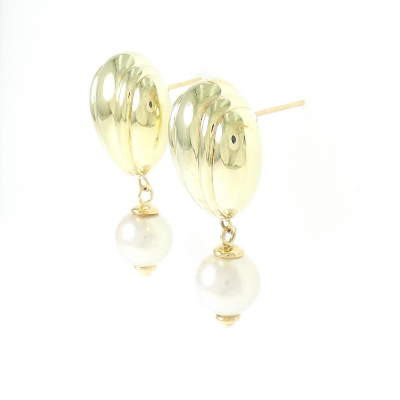 K18YG アコヤパール ピアス 8.6mm