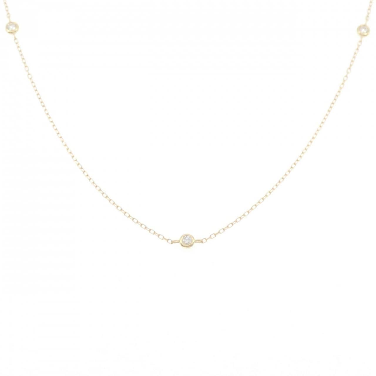K18YG ダイヤモンド ネックレス 0.16CT
