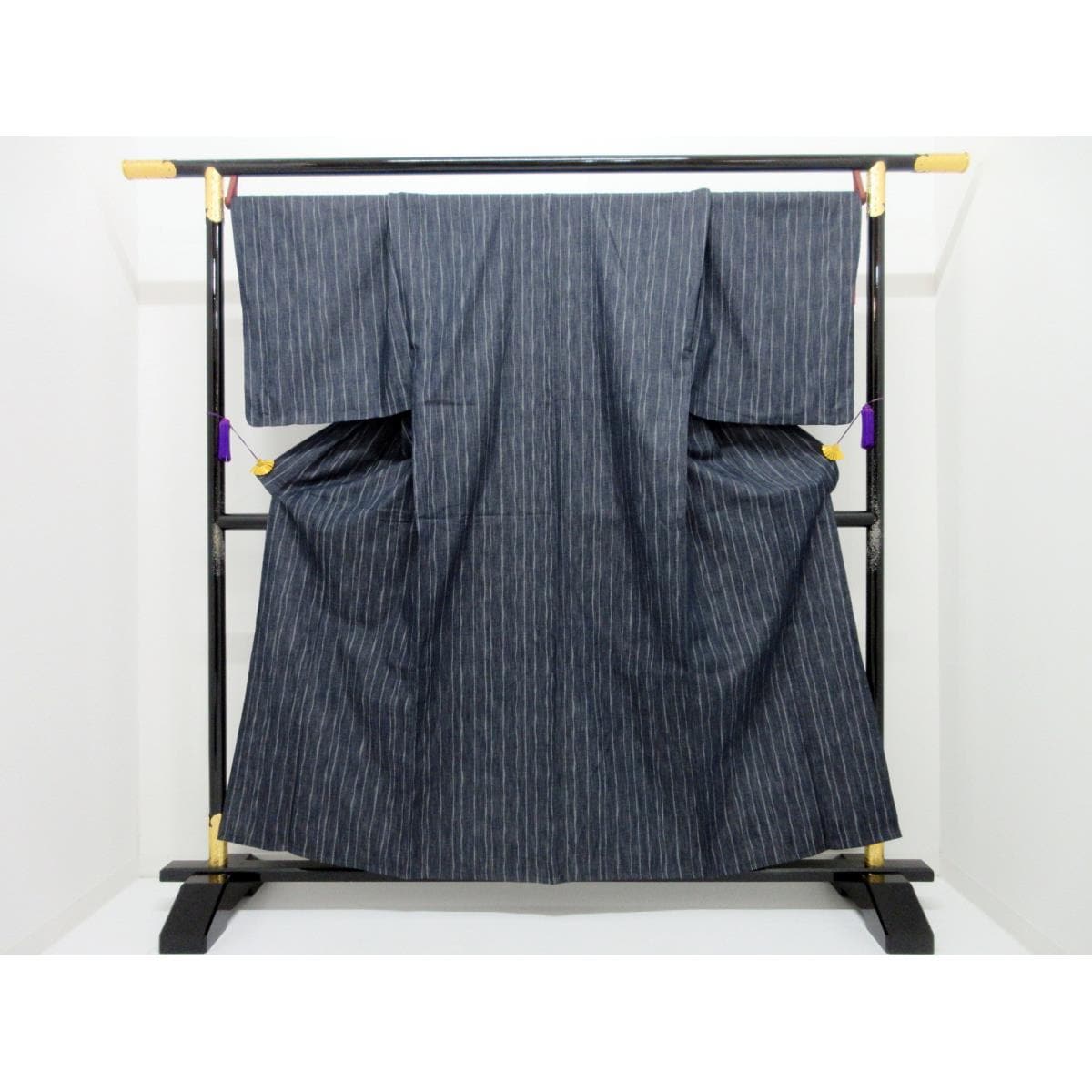 【新品】男物　単衣　岡山デニム
