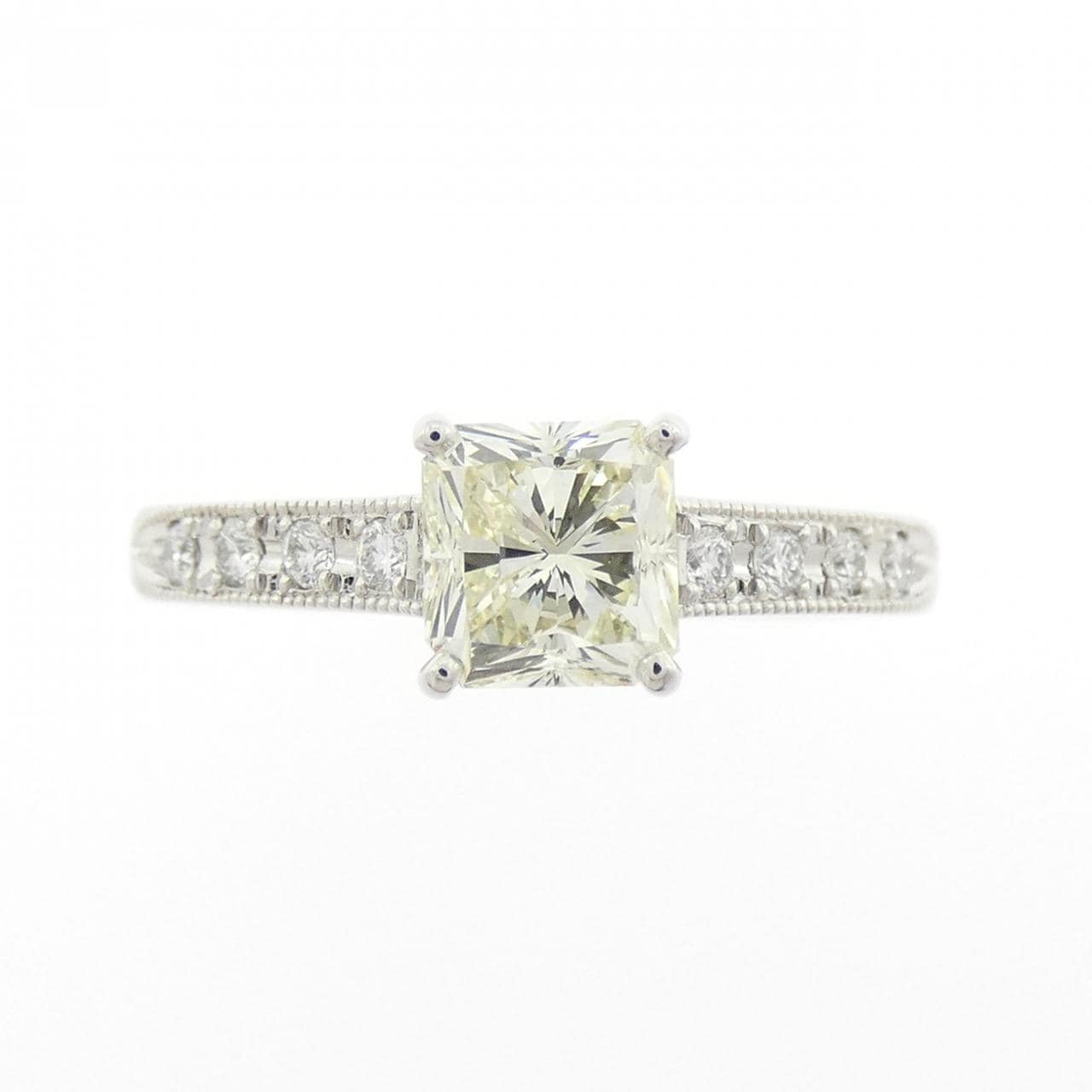 【リメイク】PT900 ダイヤモンド リング 1.010CT VLY SI2 ファンシーカット