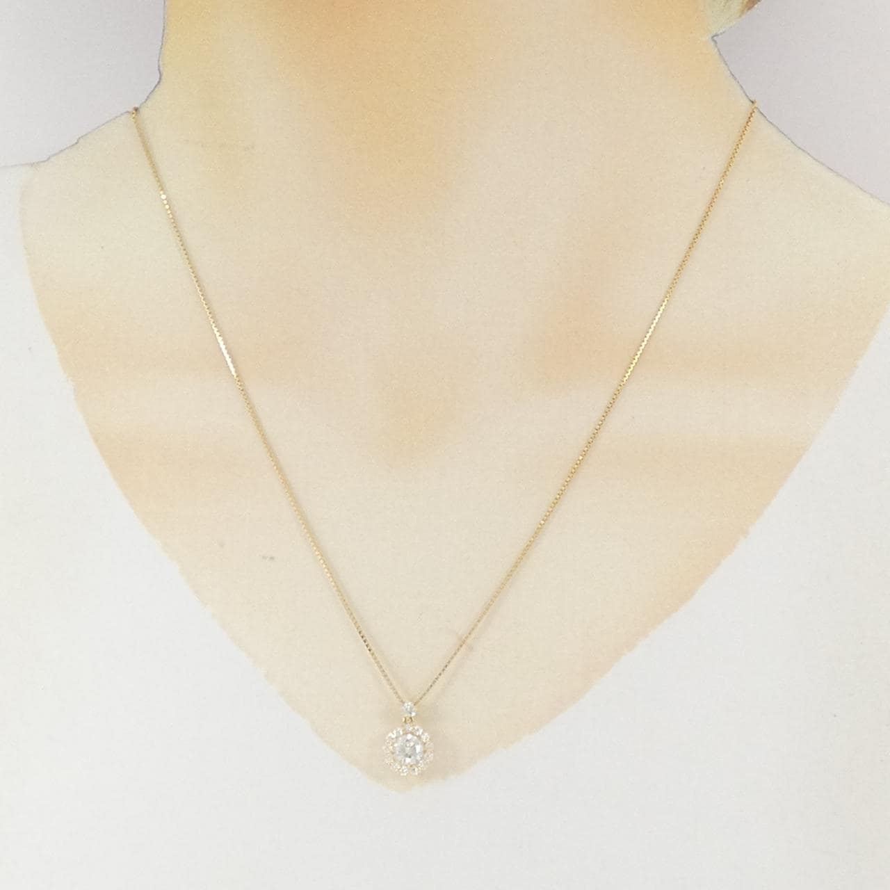 【新品】K18YG ダイヤモンド ネックレス 0.540CT G SI2 VG