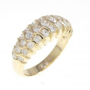 K18YG ダイヤモンド リング 0.98CT