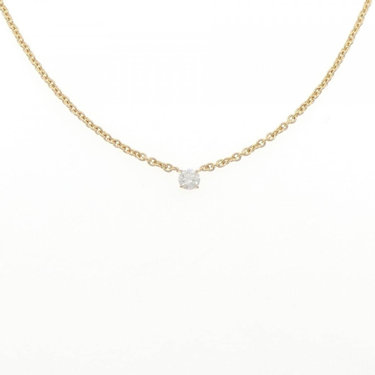 K18YG ダイヤモンド ネックレス 0.313CT G I1 Good