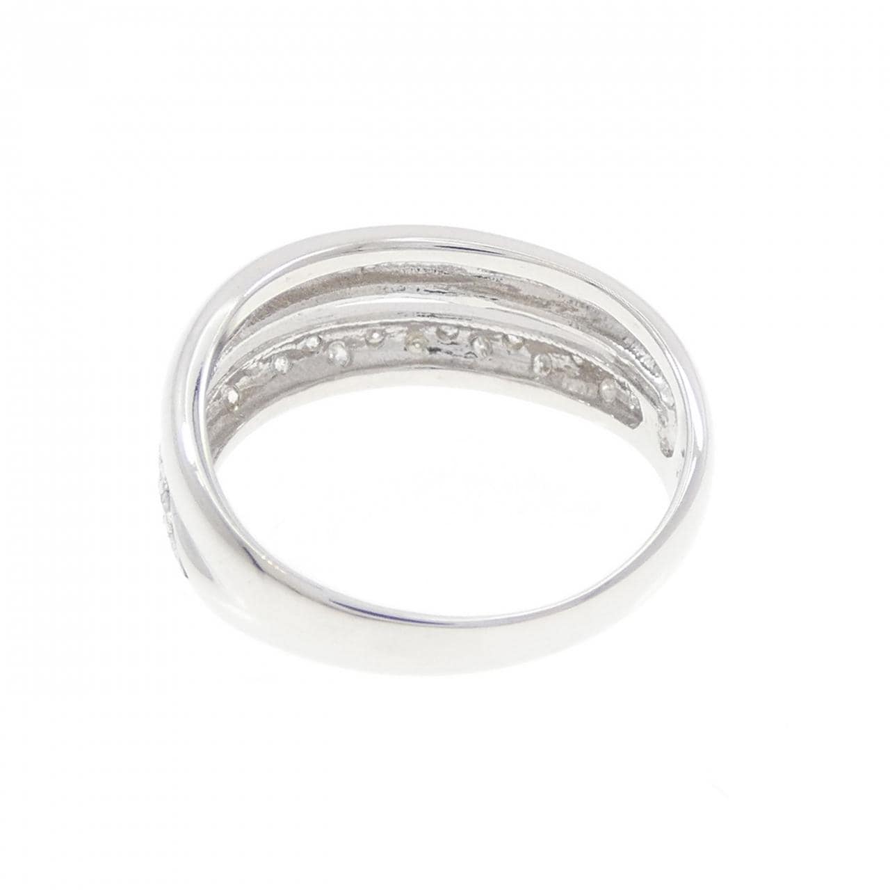 K14WG ダイヤモンド リング 0.16CT