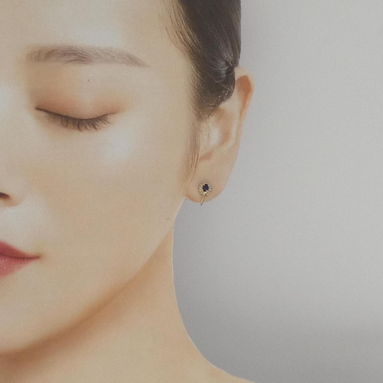 ギンザ タナカ サファイヤ イヤリング 0.44CT