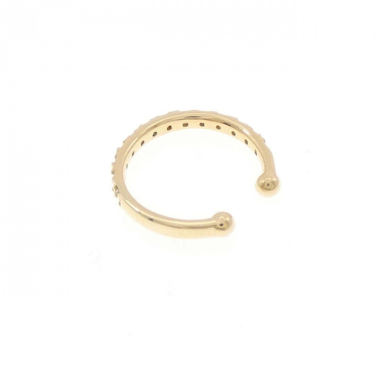 K18YG ダイヤモンド イヤーカフ 0.13CT 片耳