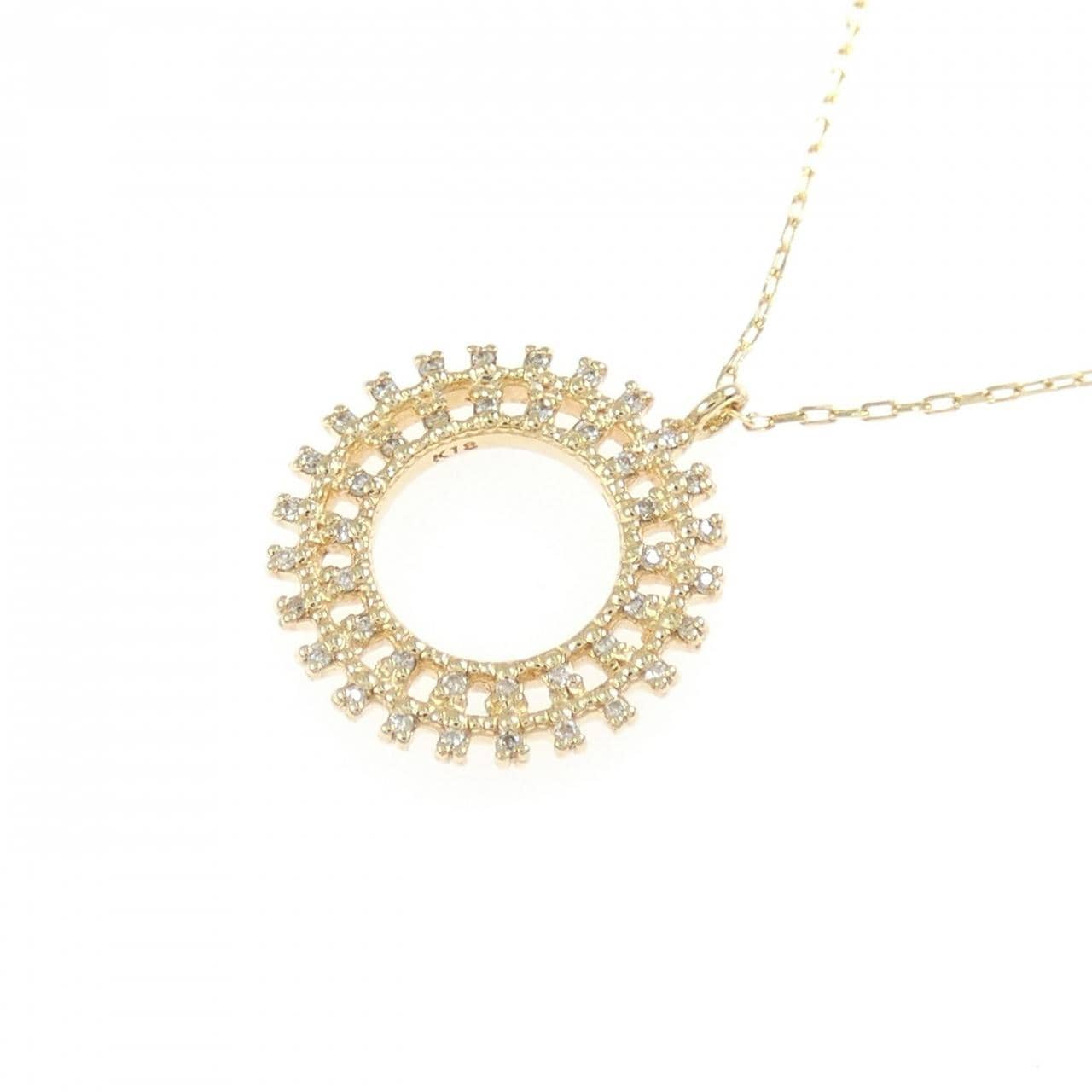 K18YG ダイヤモンド ネックレス 0.06CT