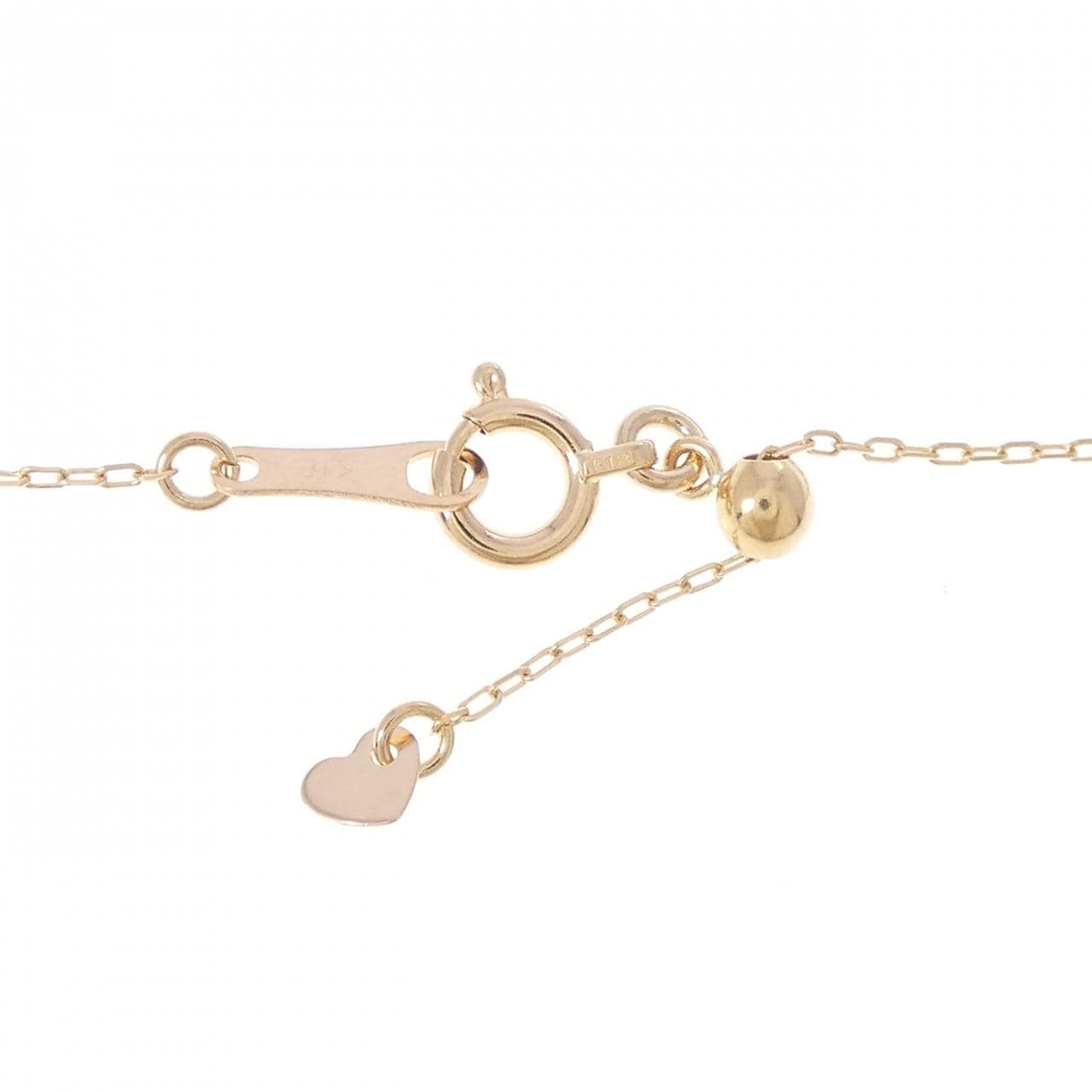 K18PG 2WAY ハート ダイヤモンド ネックレス 0.20CT