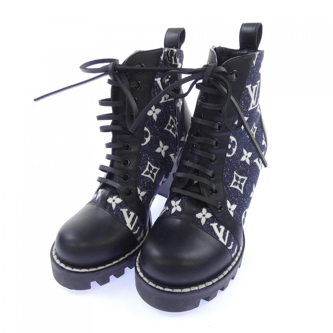ルイヴィトン LOUIS VUITTON モノグラムデニム スタートレイルライン ブーツ