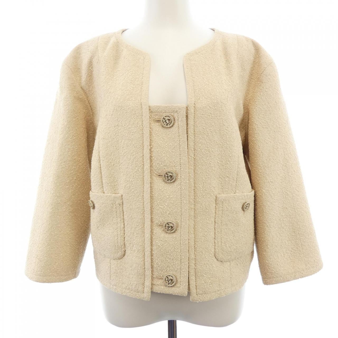 シャネル CHANEL P47307V35379 ノーカラージャケット