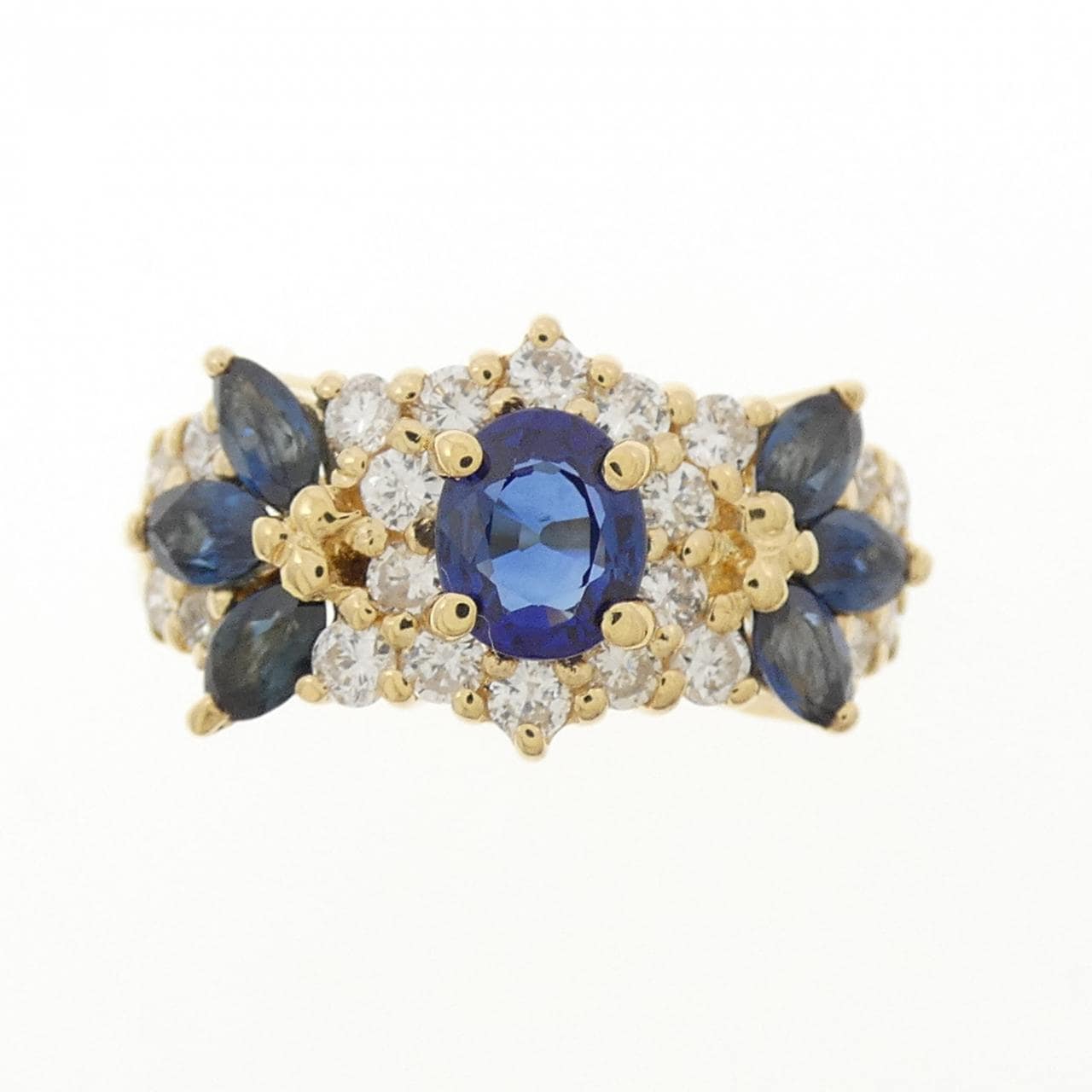 K18YG蓝宝石戒指1.01CT