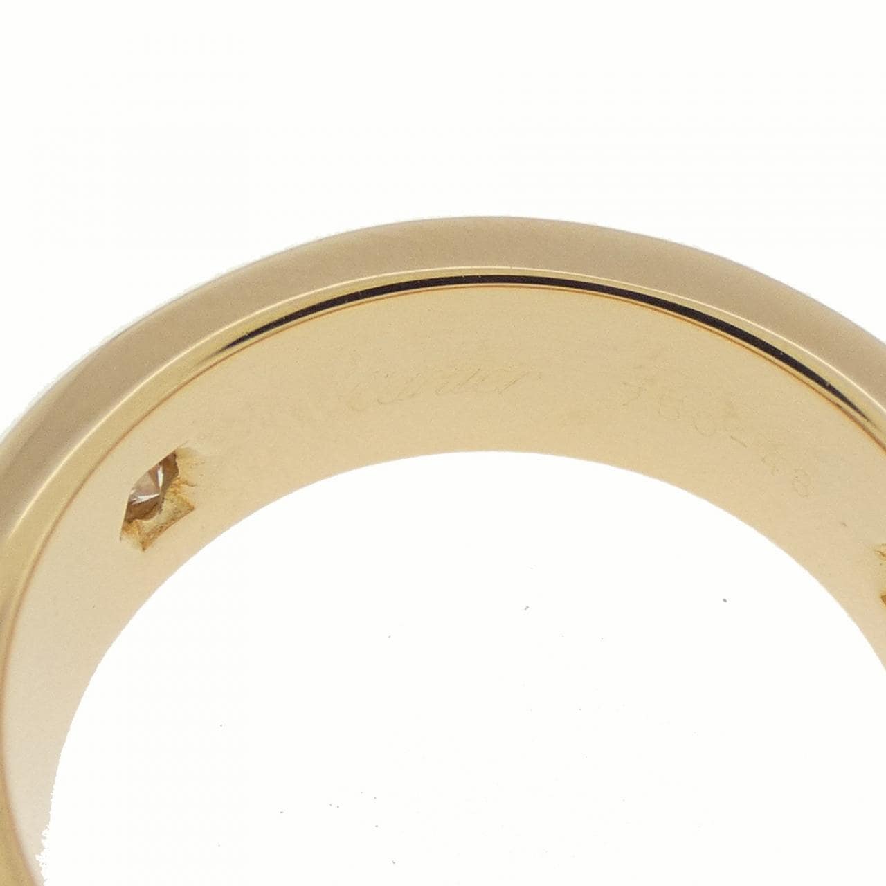 CARTIER LOVE half diamond ring