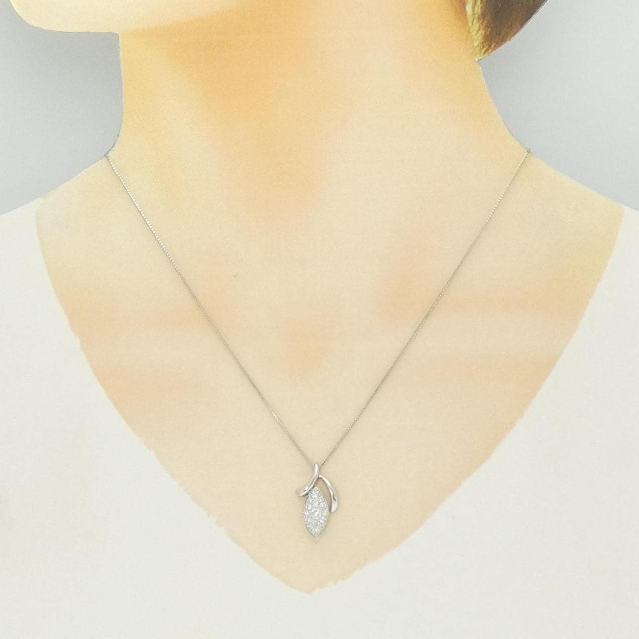 PT900/PT850 ダイヤモンド ネックレス 0.51CT