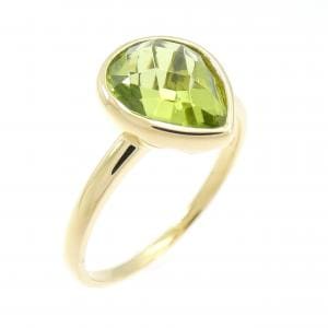 K18YG ペリドット リング
