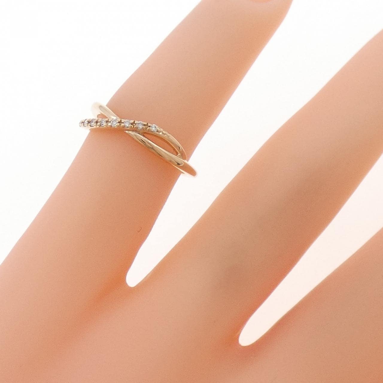 4゜C ダイヤモンド ピンキー リング