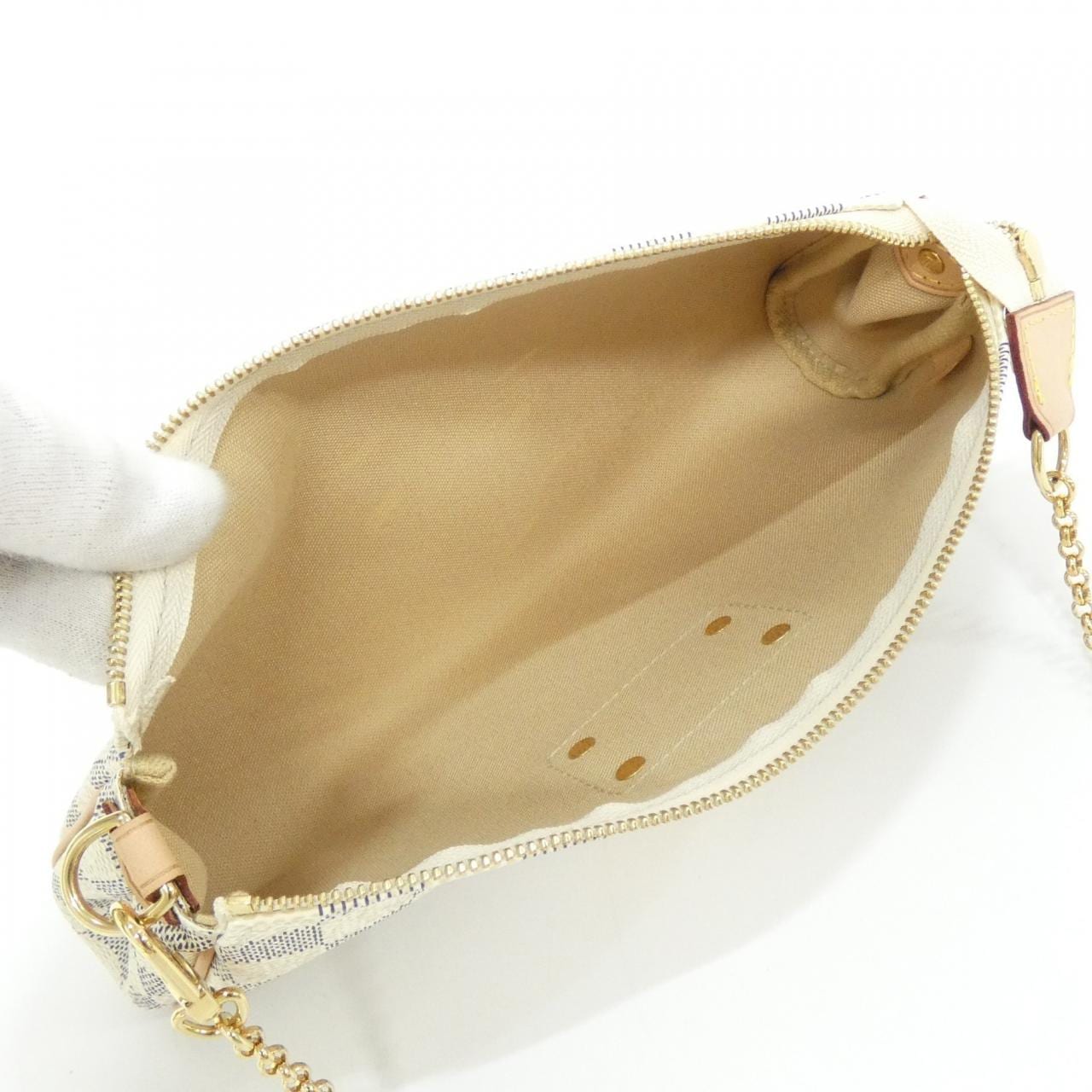 ルイヴィトン ダミエ アズール エヴァ N55214 ショルダーバッグ