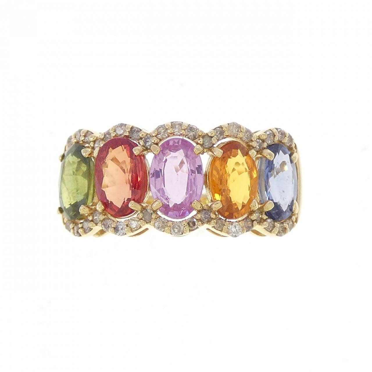 K18YG サファイヤ リング 3.00CT