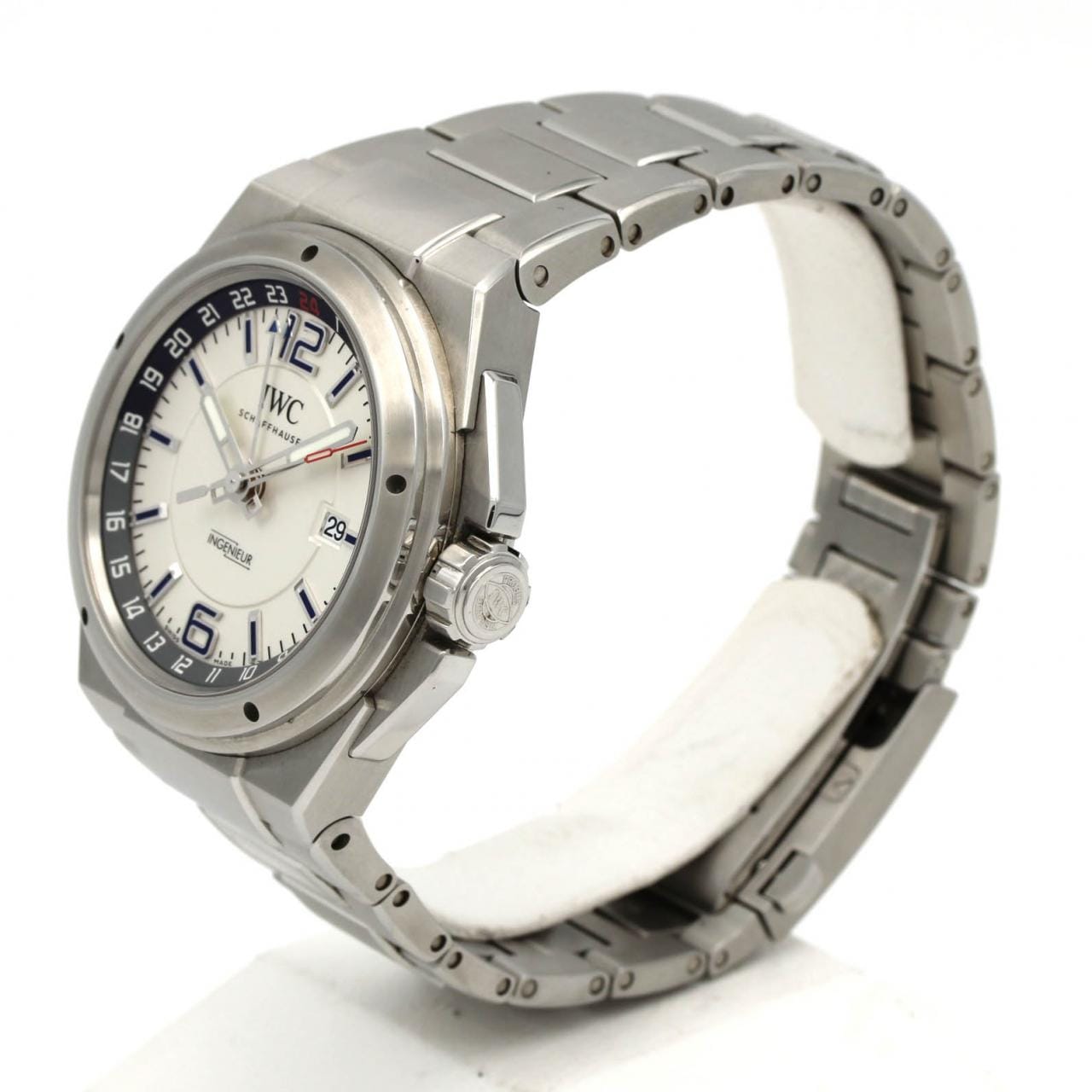 【ノーメンテナンス還元価格】IWC インヂュニアデュアルタイム IW324404 SS 自動巻