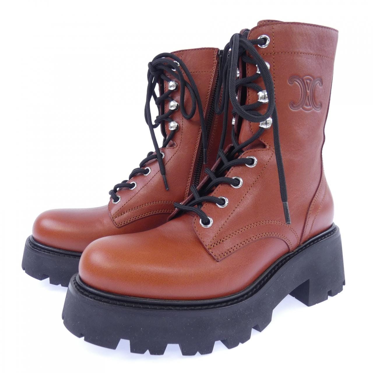 セリーヌ CELINE トリオンフレンジャー　ミッドレースアップ 357583579C ブーツ