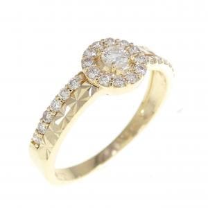 K18YG ダイヤモンド リング 0.1CT