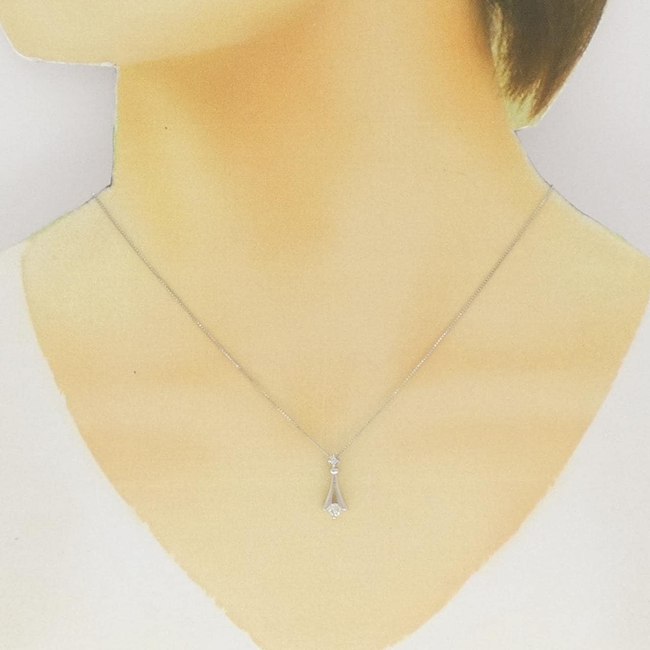 PT900/PT850 ダイヤモンド ネックレス 0.20CT