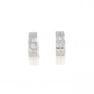 K14WG ダイヤモンド イヤリング 0.06CT
