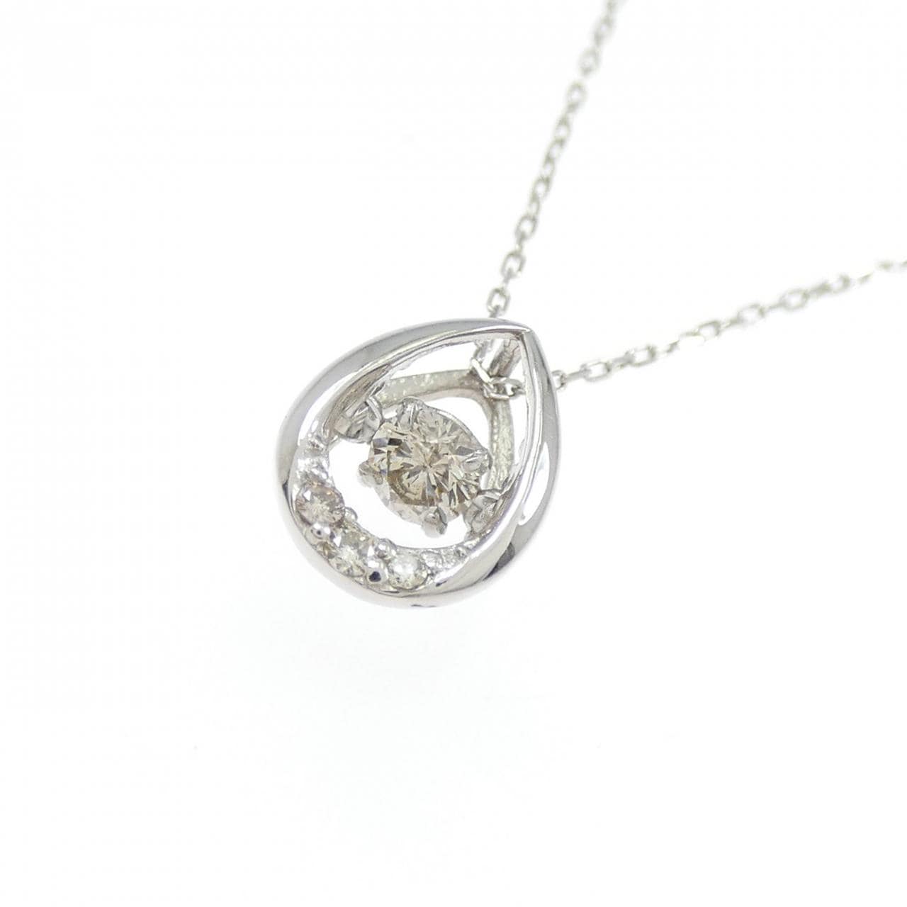 PT900/PT850 ダイヤモンド ネックレス 0.10CT