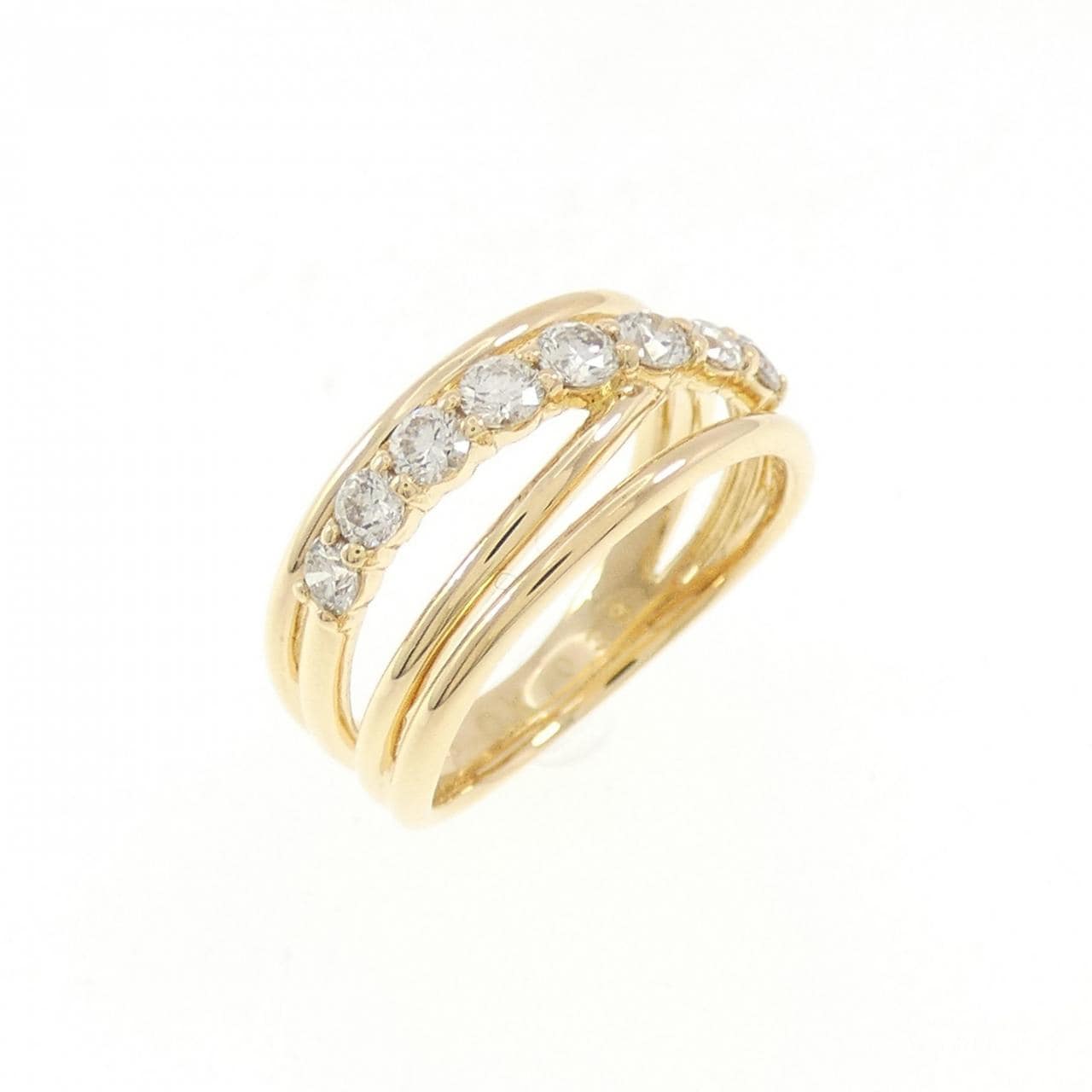 K18YG ダイヤモンド ピンキー リング 0.33CT