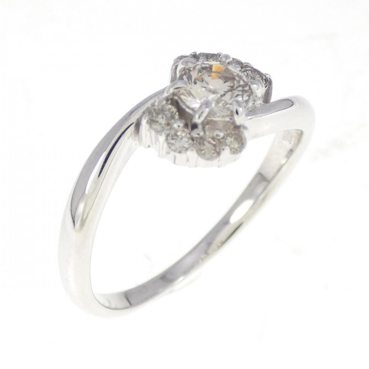 K18WG ダイヤモンド リング 0.228CT