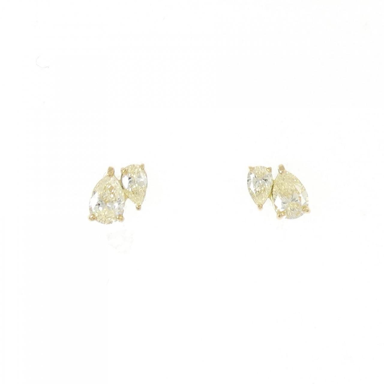 【新品】K18YG ダイヤモンド ピアス 0.54CT