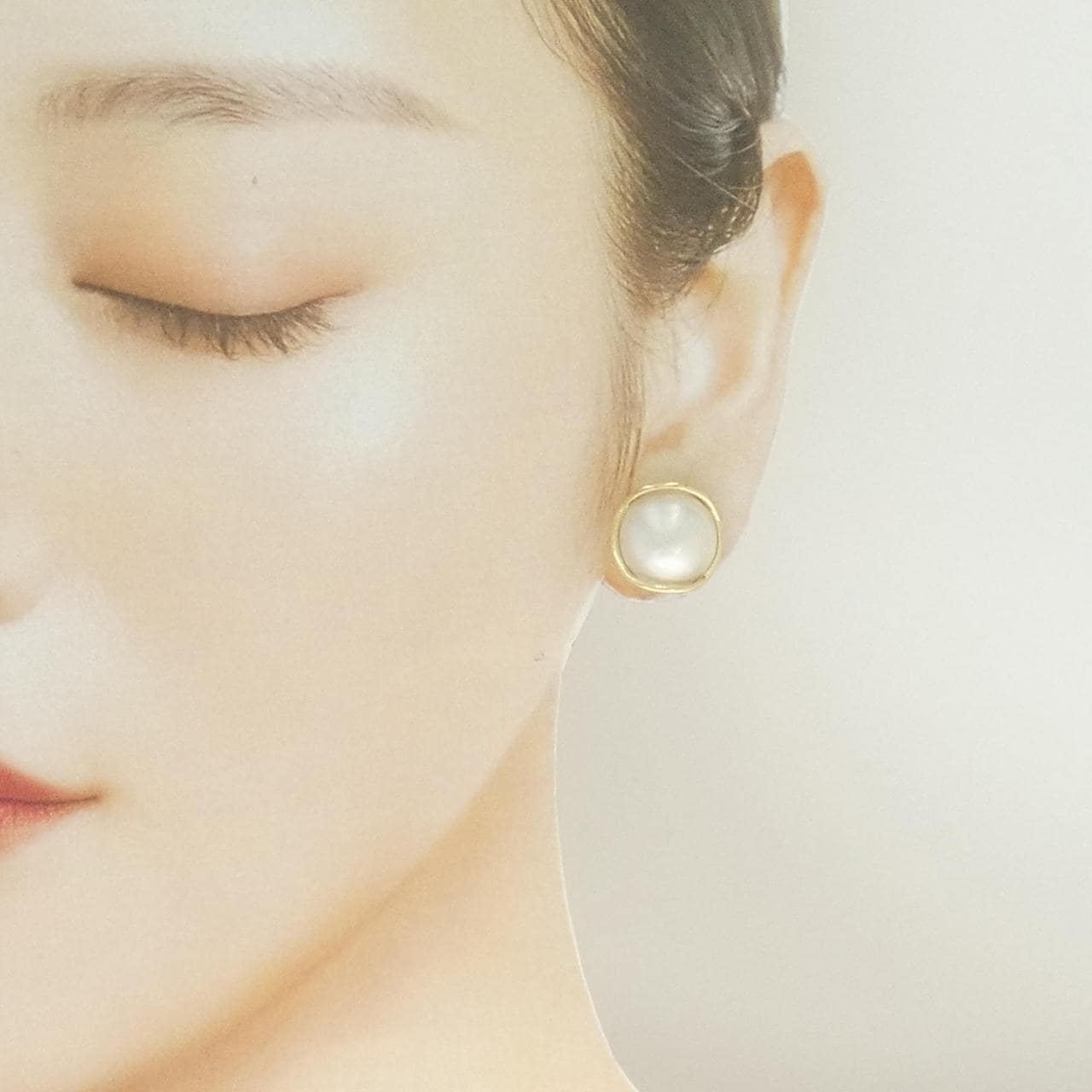 K18YG マベパール ピアス