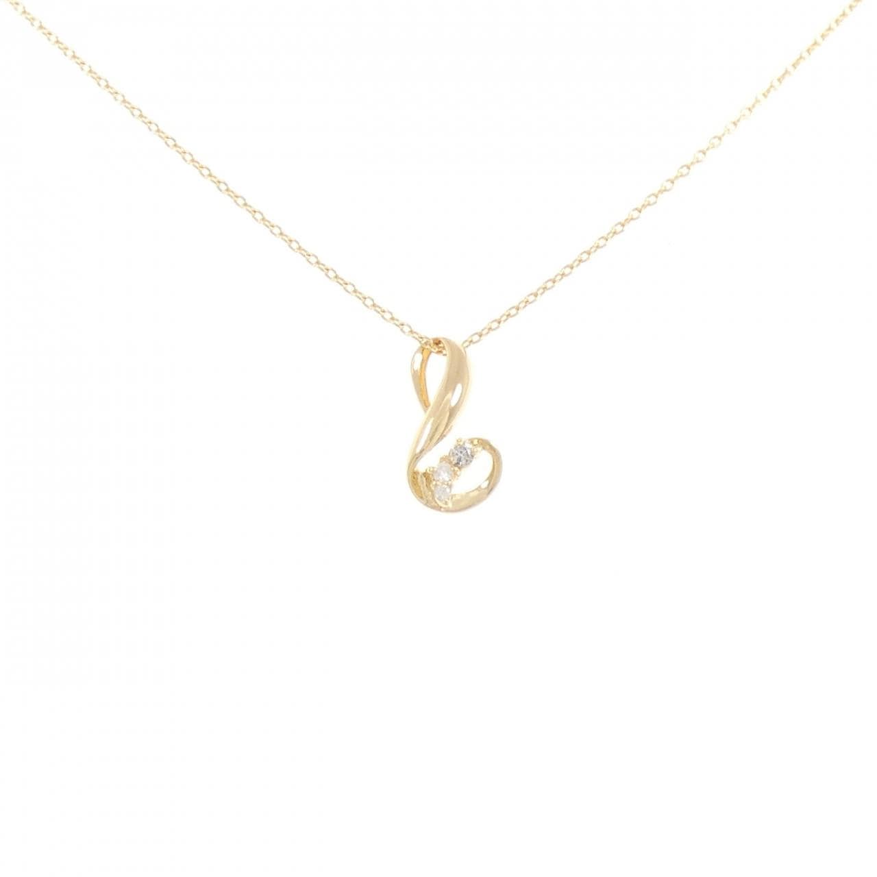 K18YG ダイヤモンド ネックレス 0.04CT