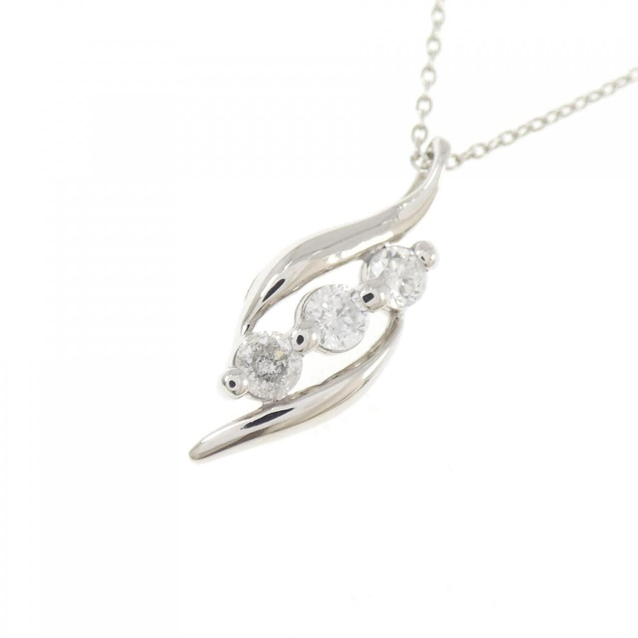 PT900/PT850 ダイヤモンド ネックレス 0.30CT
