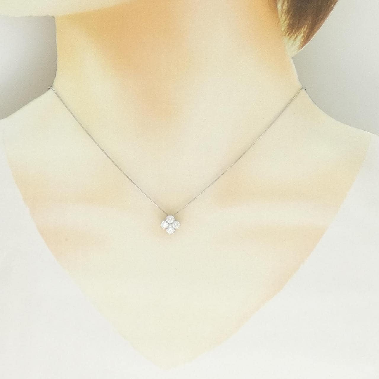 【新品】PT900/PT850 ダイヤモンド ネックレス 0.541CT D VS1-VS2 VG-GOOD