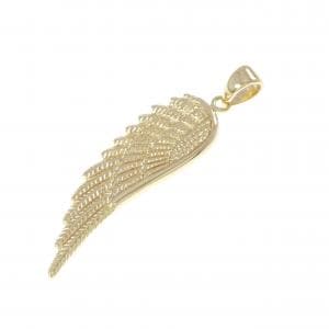 K18YG フェザー ペンダント