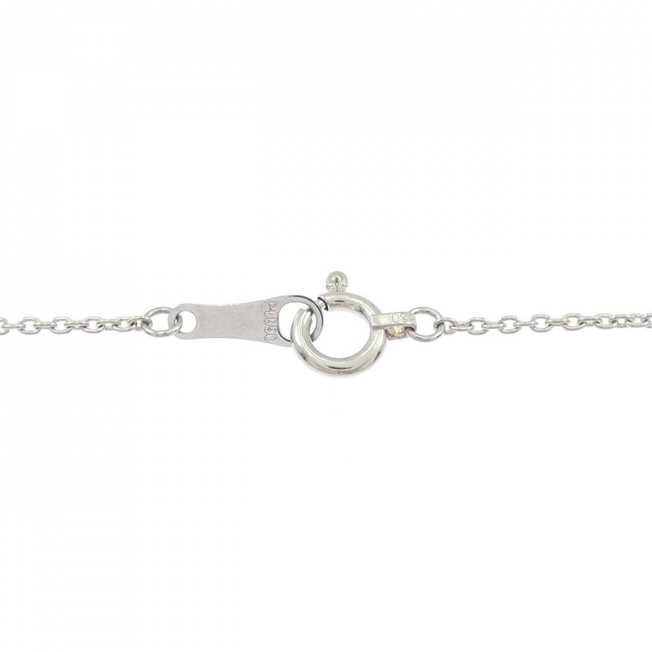 PT900/PT850 ダイヤモンド ネックレス 0.520CT G SI1 ペアシェイプ