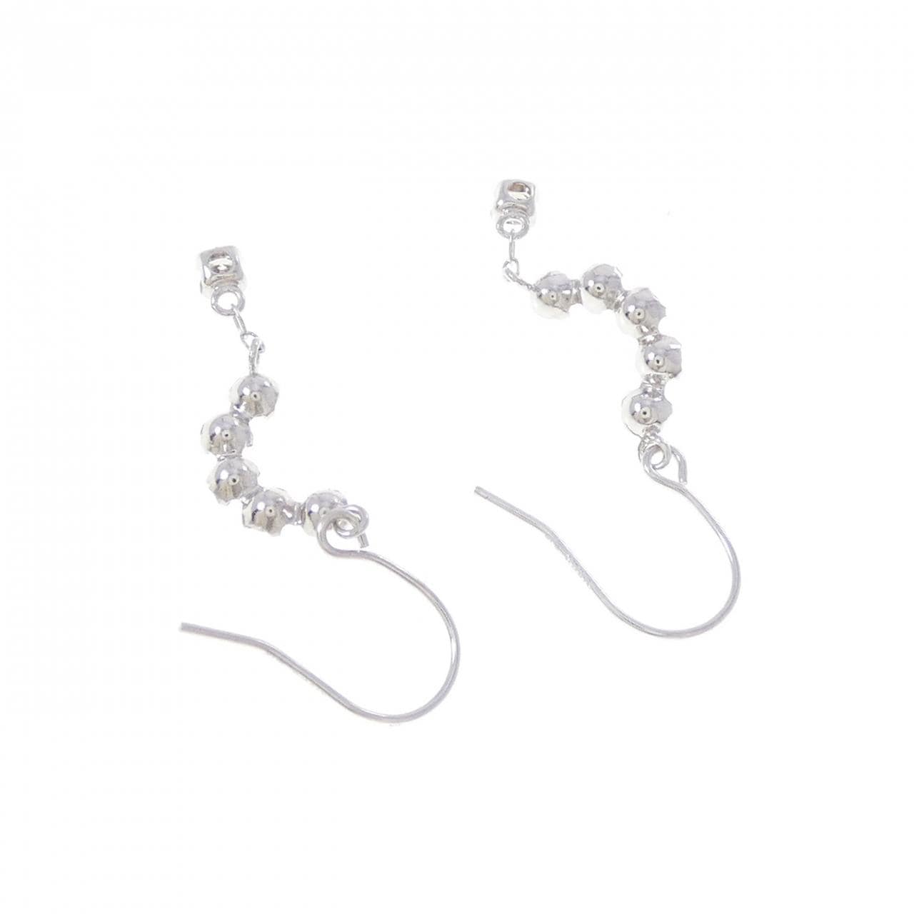K18WG ダイヤモンド ピアス 0.30CT
