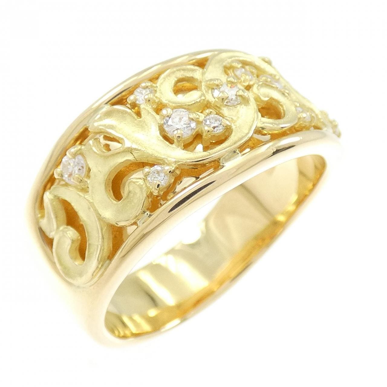 K18YG ダイヤモンド リング 0.23CT