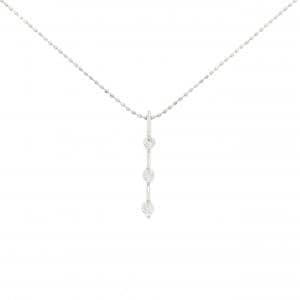 K18WG ダイヤモンド ネックレス 0.15CT