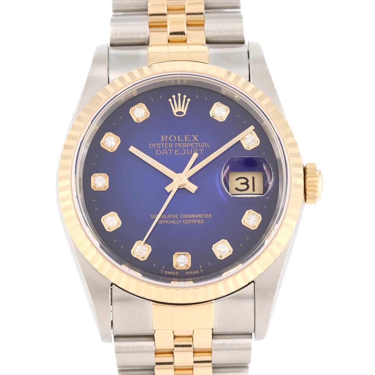 ROLEX Datejust 16233G SSxYG Automatic W number