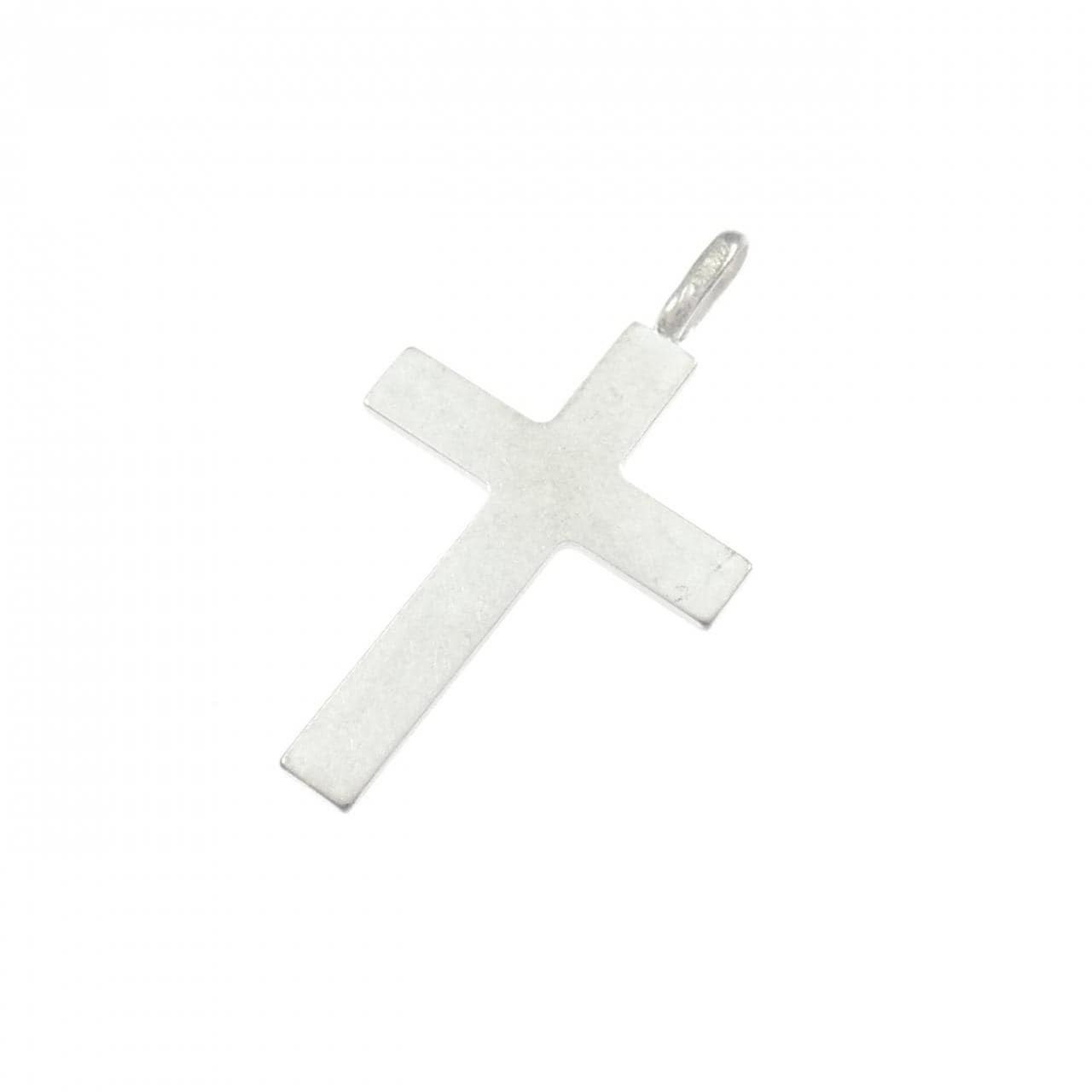 K18WG クロス ペンダント