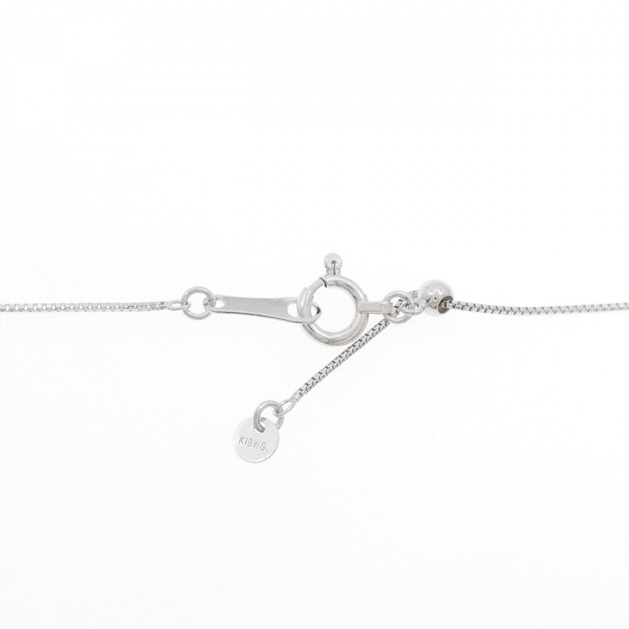 K18WG ダイヤモンド ネックレス 0.30CT