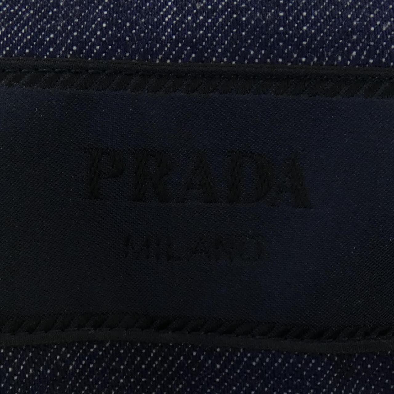 プラダ PRADA トライアングルロゴ セルビッジデニム シャツ GEC068 S212 15C7 S／Sシャツ