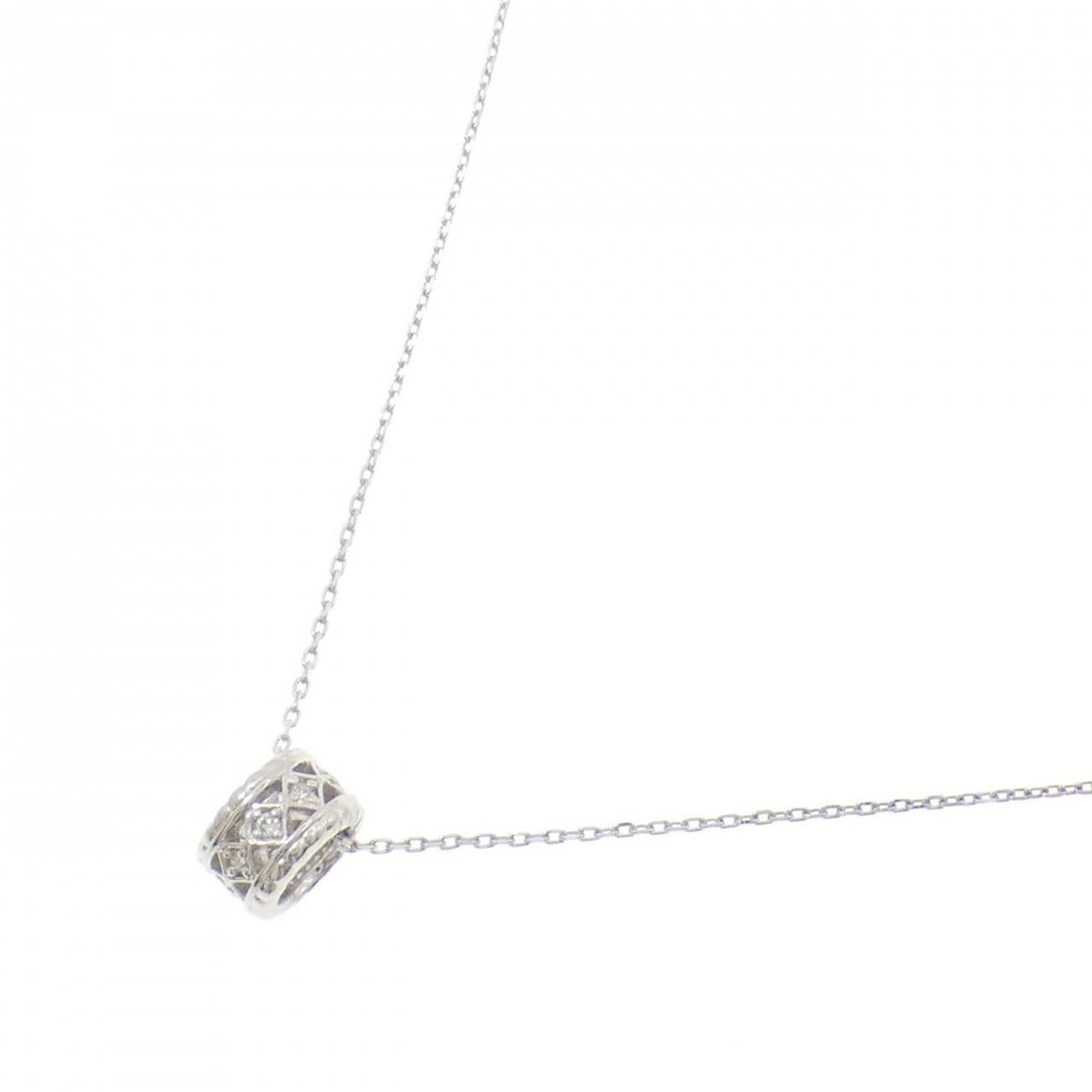 PT950/K18WG ダイヤモンド ネックレス