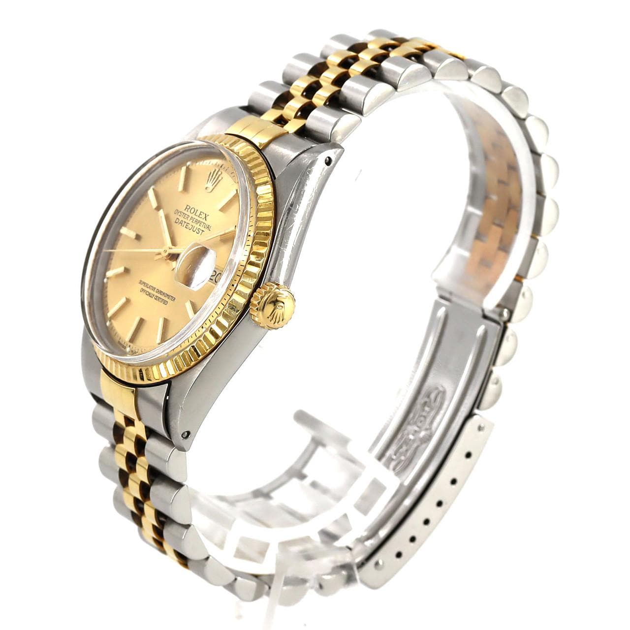 【ノーメンテナンス特価】ロレックス デイトジャスト 1601 SSxYG 自動巻