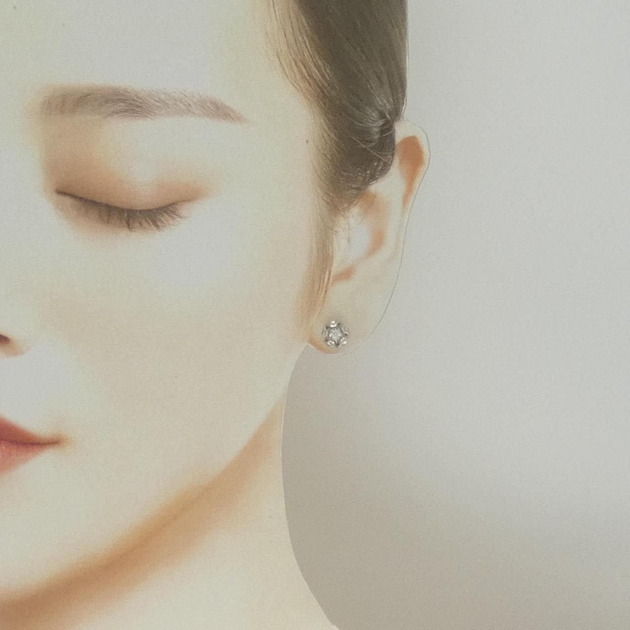 PT950/PT900 ダイヤモンド ピアス 0.10CT