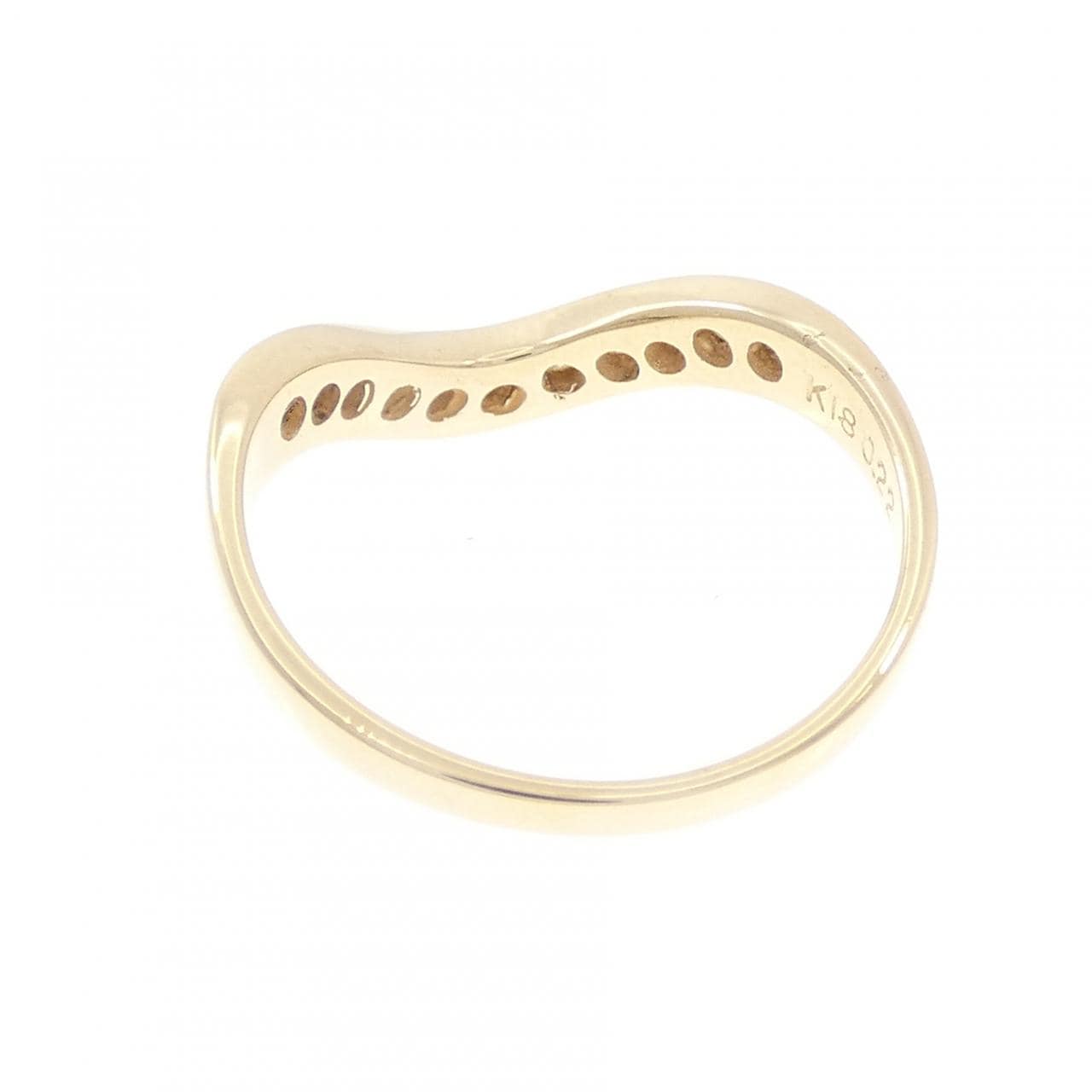 K18YG ダイヤモンド リング 0.22CT