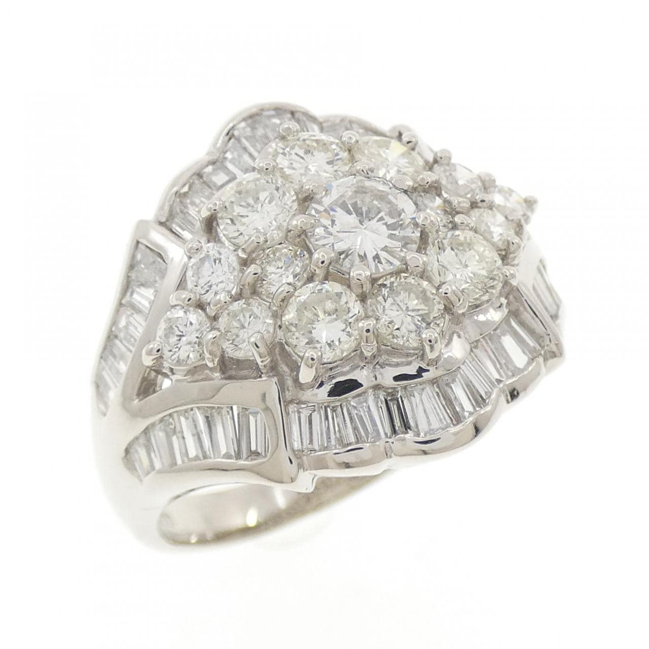 PT900 ダイヤモンド リング 2.00CT