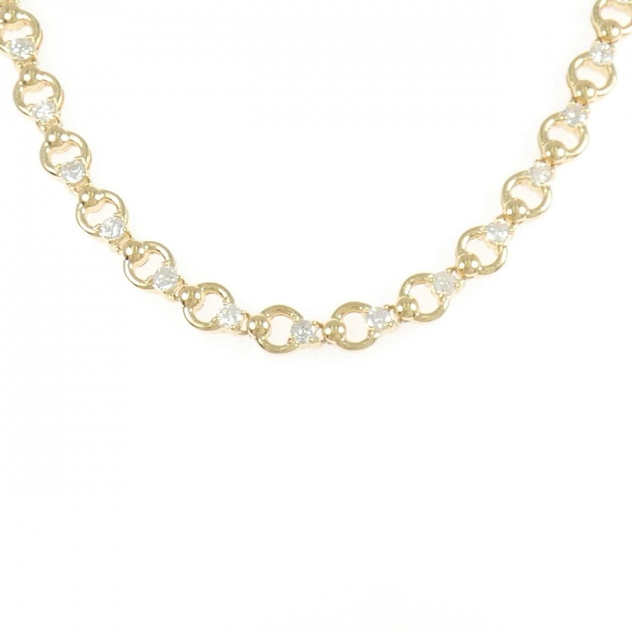K18YG ダイヤモンド ネックレス 4.13CT