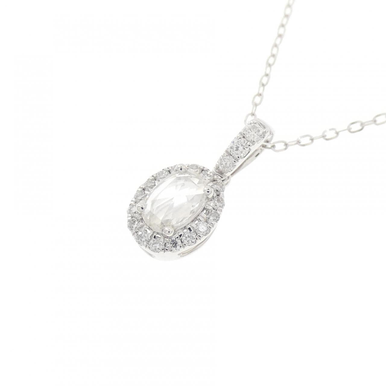 750WG/K18WG ダイヤモンド ネックレス 0.25CT